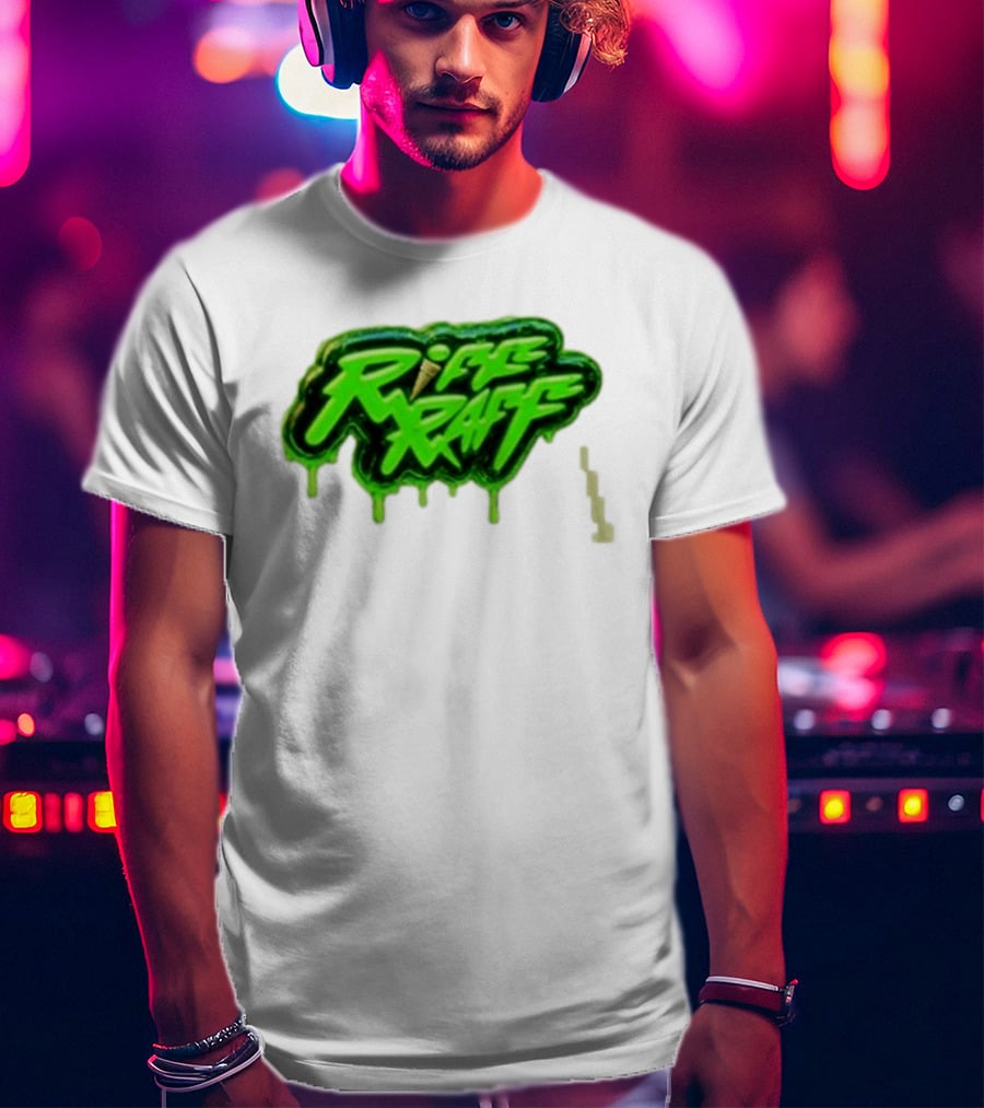 Riff Raff Neon Green Drip T-Shirt