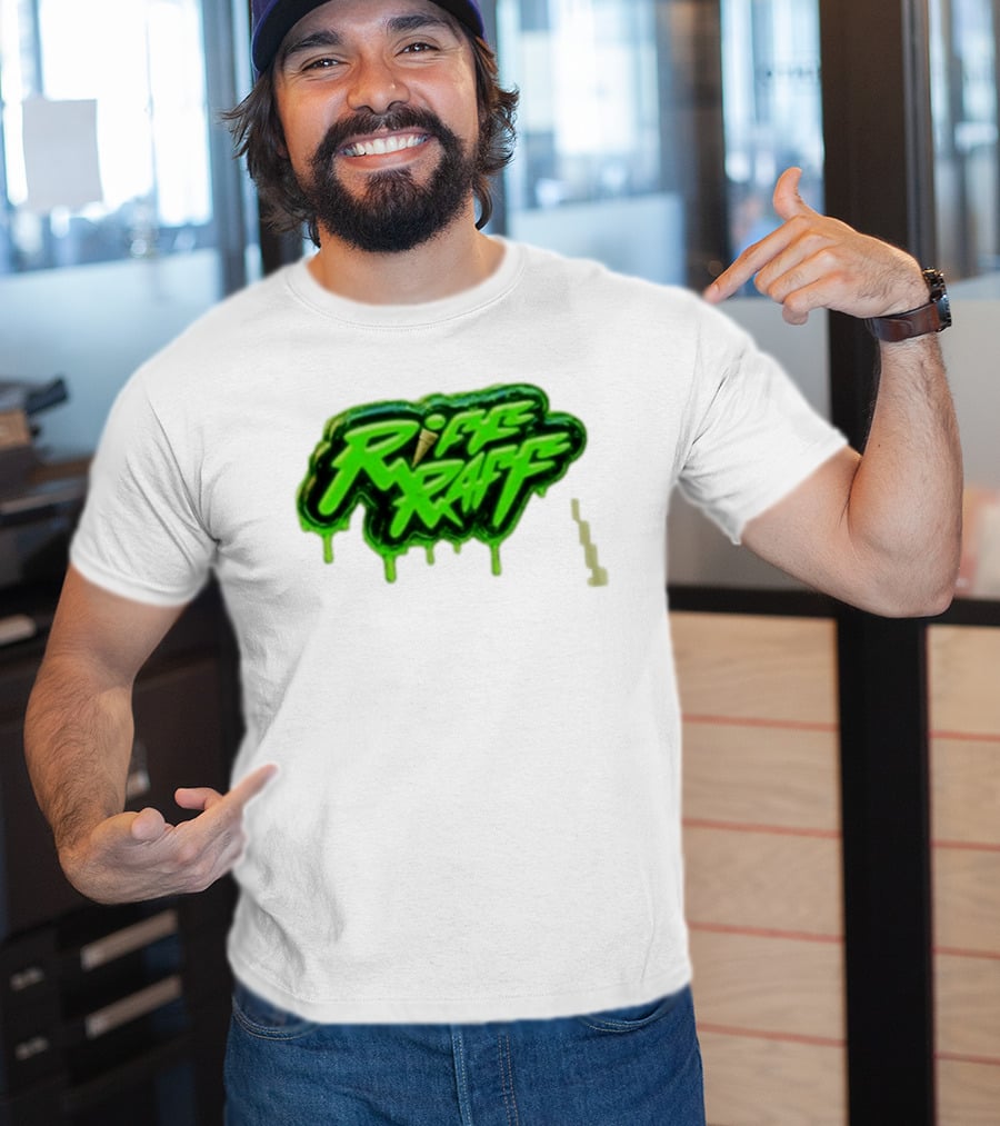 Riff Raff Neon Green Drip T-Shirt