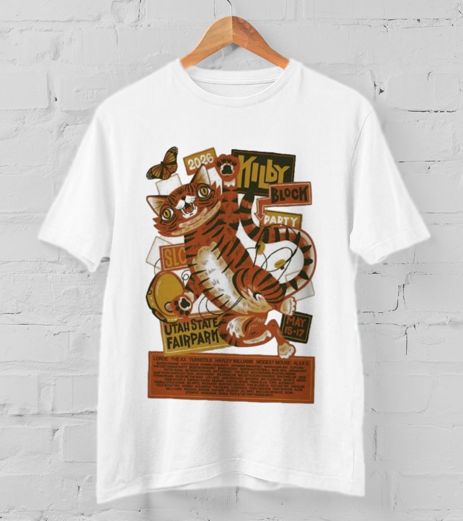 Kilby Block Party 2026 Utah State Fairpark May 15 17 Featuring Lorde Hayley Williams Modest Mouse And More T-Shirt