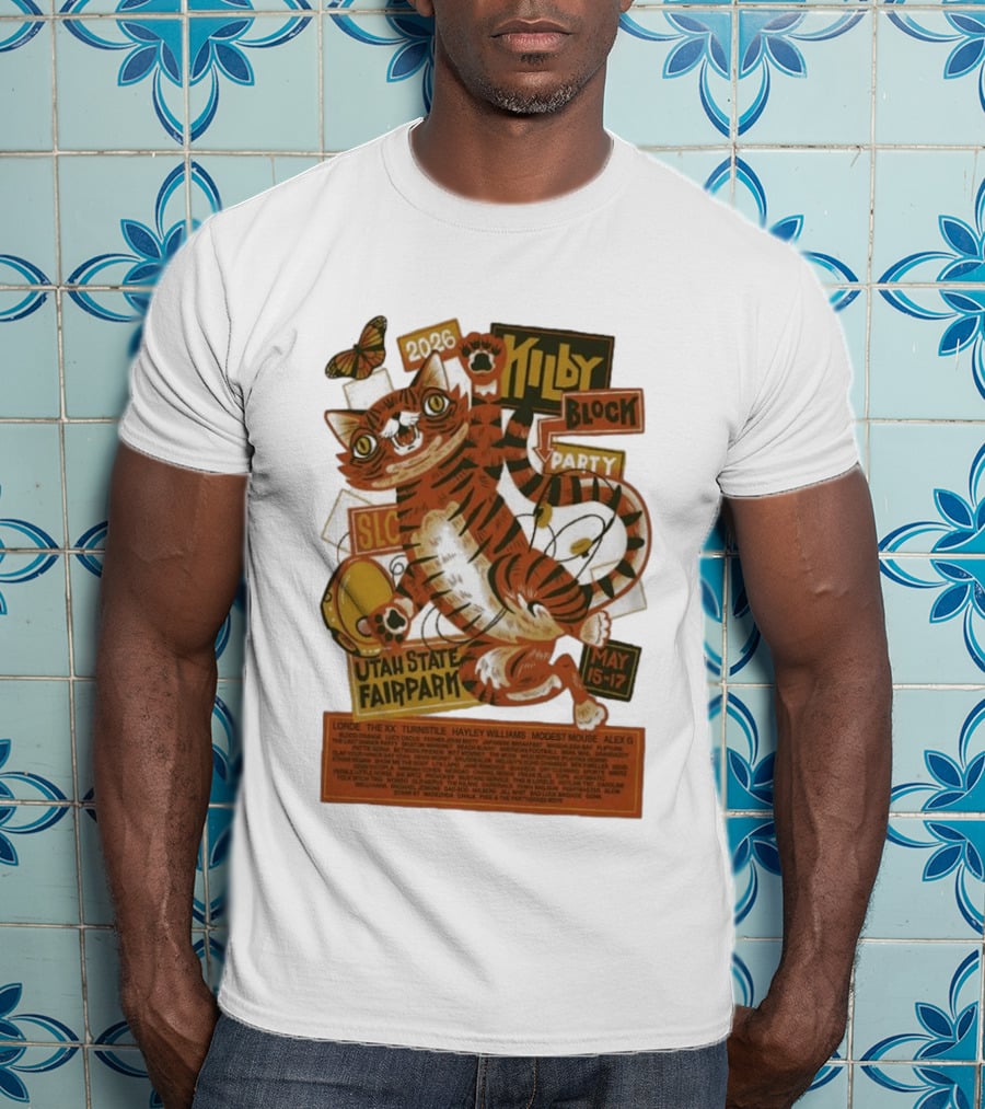 Kilby Block Party 2026 Utah State Fairpark May 15 17 Featuring Lorde Hayley Williams Modest Mouse And More T-Shirt