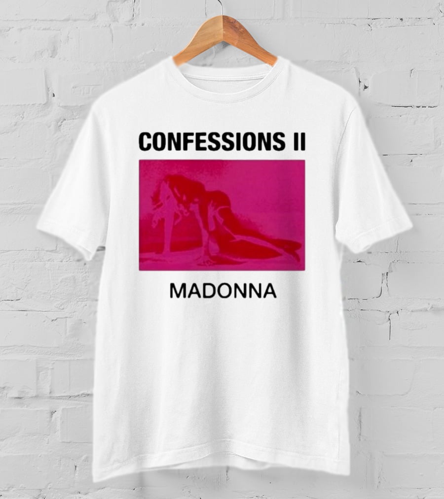 Madonna Confessions II Neon Pink Crawling Pose T-Shirt