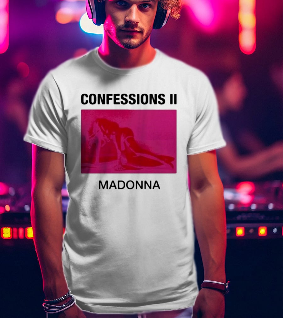 Madonna Confessions II Neon Pink Crawling Pose T-Shirt