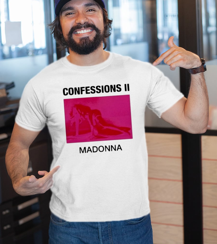 Madonna Confessions II Neon Pink Crawling Pose T-Shirt