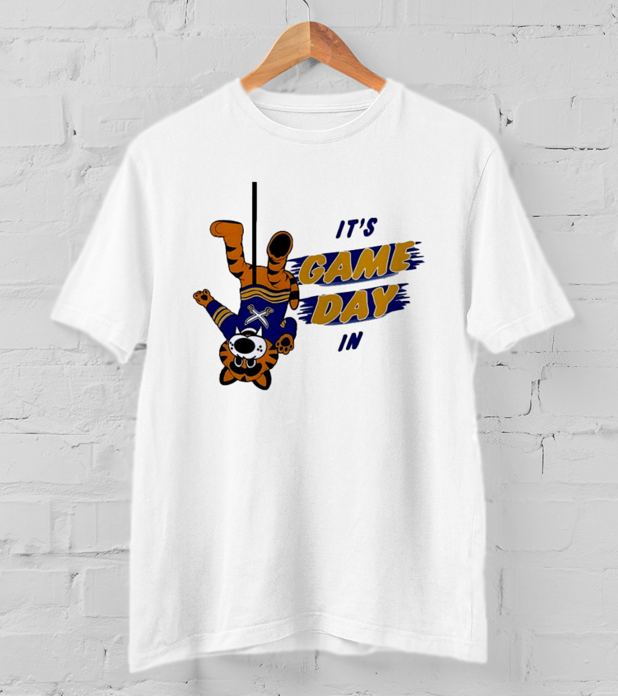 Sabretooth It's Game Day In Buffalo Sabres Hockey T-Shirt
