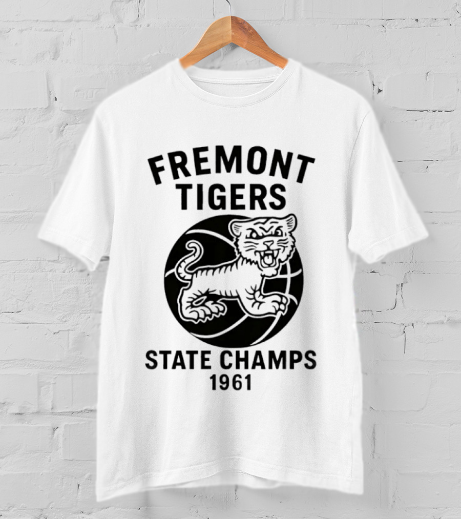 Fremont Tigers State Champs 1961 Basketball Team T-Shirt