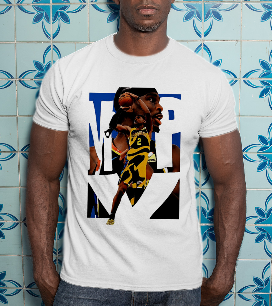 Shai Gilgeous Alexander 2 MVP Oklahoma City Thunder NBA Player Action T-Shirt