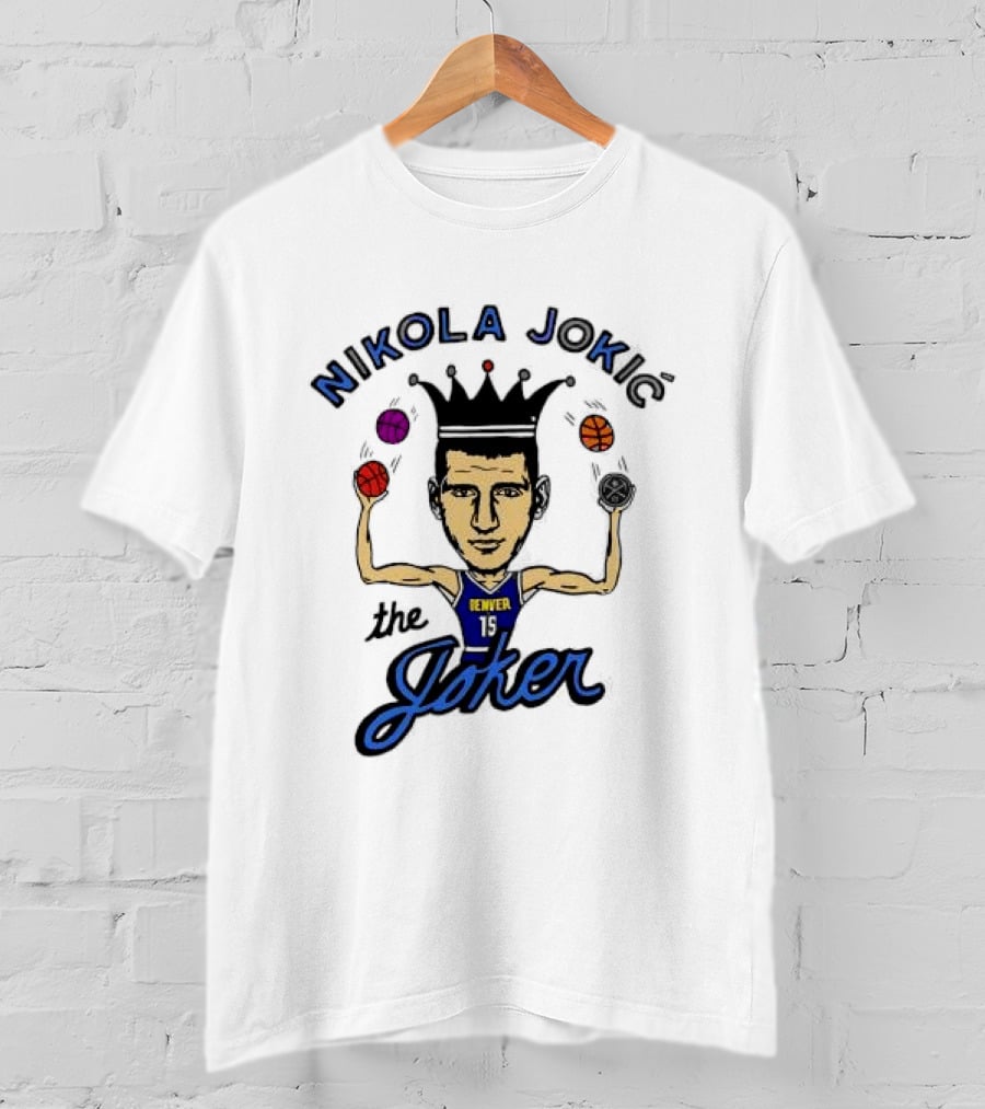 Nikola Jokić The Joker Denver Nuggets NBA Basketball T-Shirt