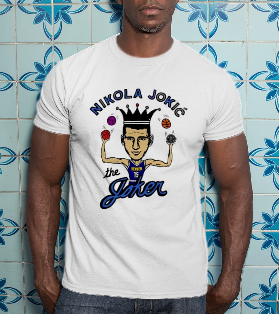 Nikola Jokić The Joker Denver Nuggets NBA Basketball T-Shirt