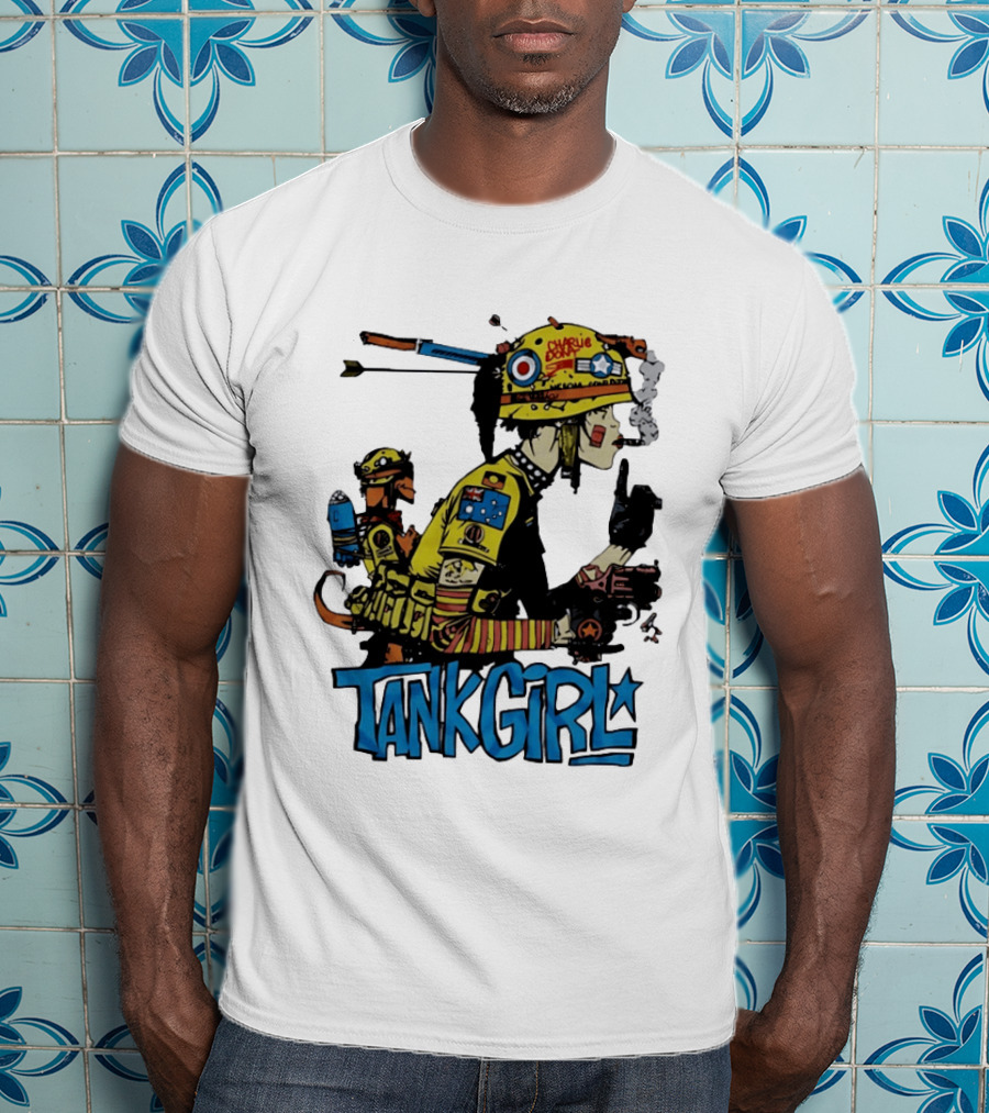 Tank Girl Comic Punk Rock Charlie Don't Surf T-Shirt