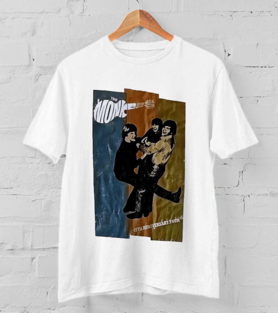 The Monkees 45th Anniversary Tour Vintage Band Celebration T-Shirt