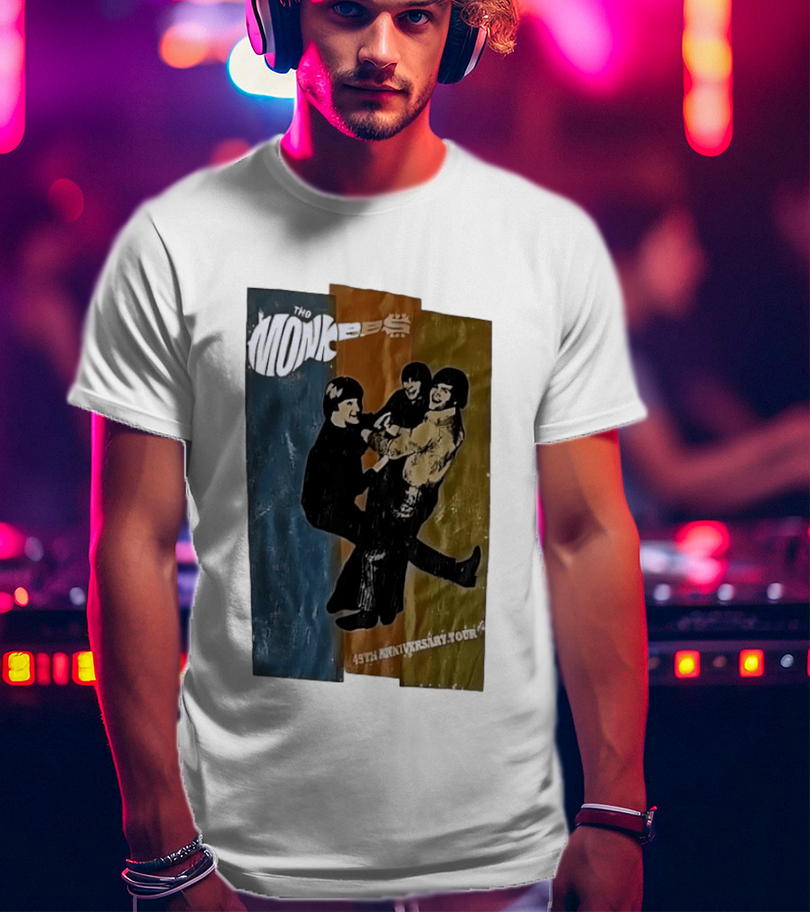 The Monkees 45th Anniversary Tour Vintage Band Celebration T-Shirt
