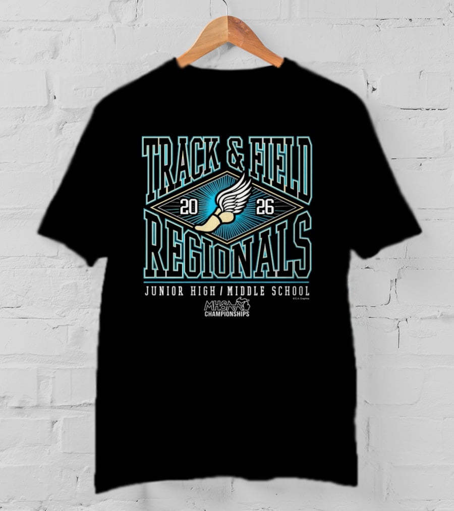 2026 MHSAA Track & Field Regionals Junior High Middle School T-Shirt