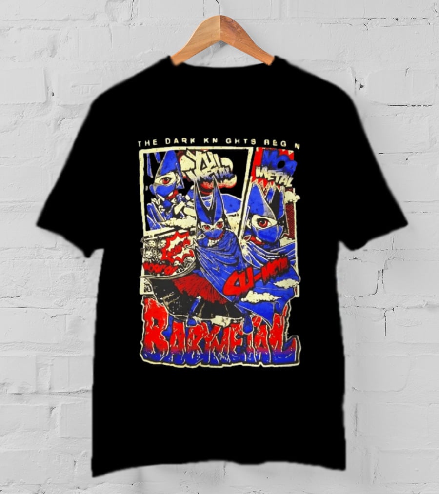 Babymetal The Dark Knights Begin Wow Metal Manga Style Comic T-Shirt