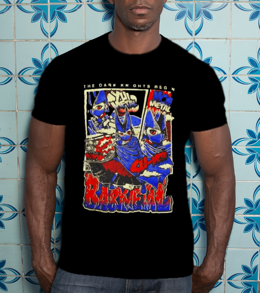 Babymetal The Dark Knights Begin Wow Metal Manga Style Comic T-Shirt