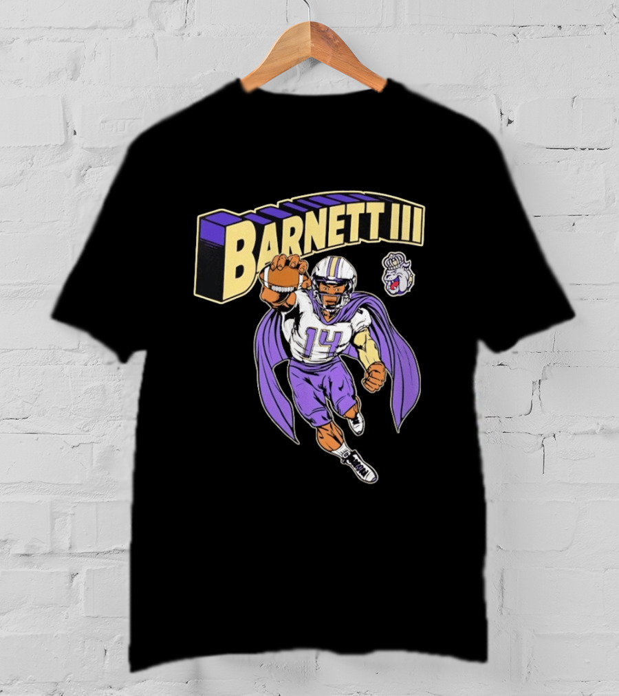 Barnett III James Madison Dukes Football Player T-Shirt