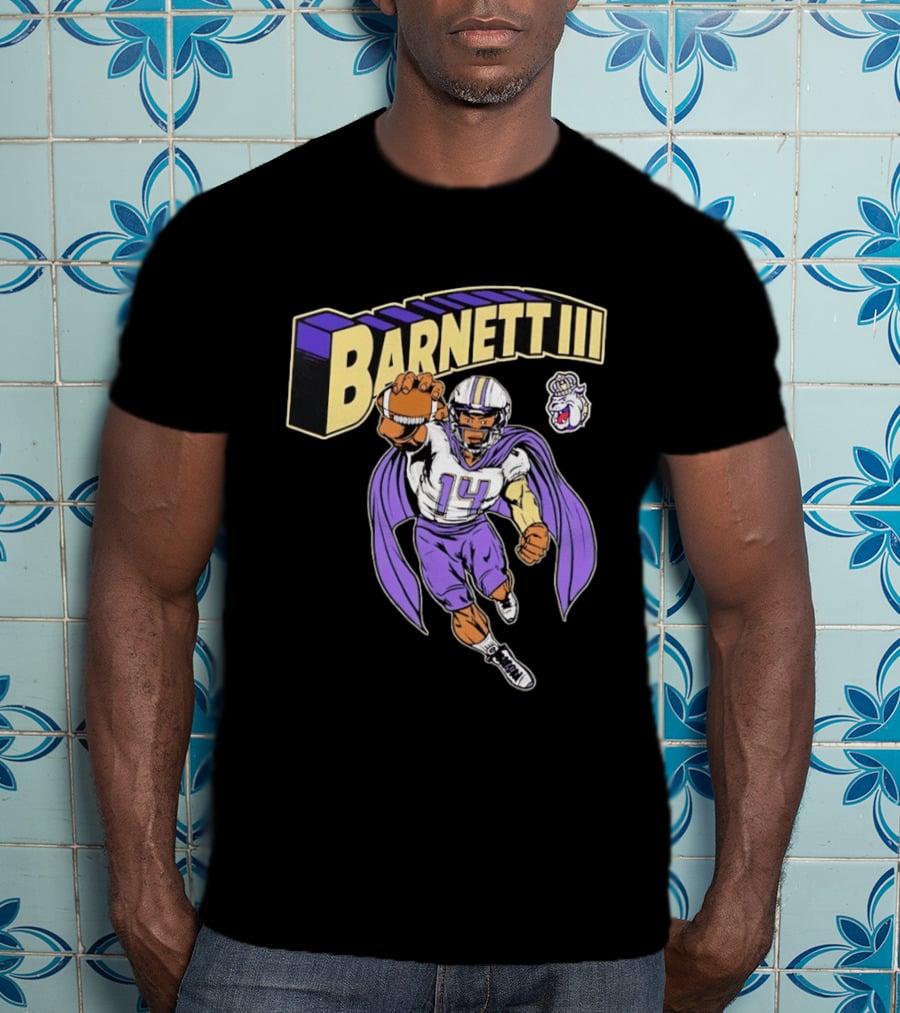 Barnett III James Madison Dukes Football Player T-Shirt