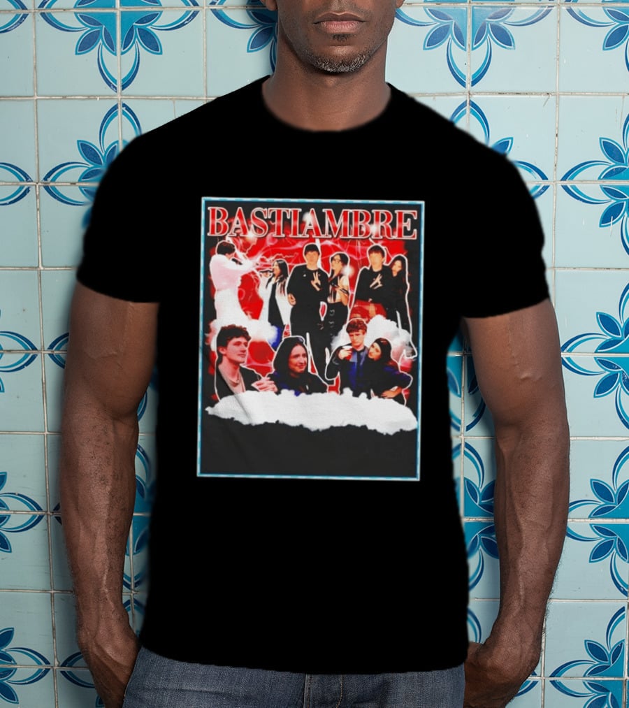 Bastiambre Movie Pop Culture Characters Collage T-Shirt