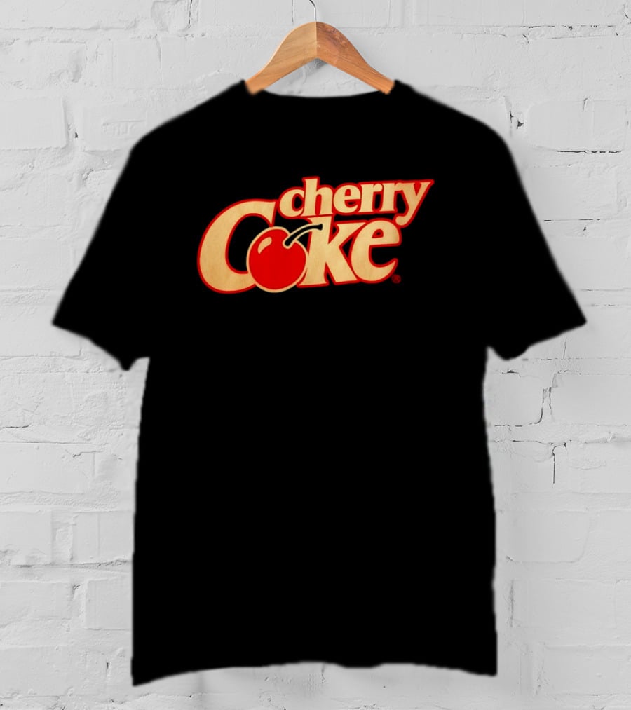 Cherry Coke Retro Logo With Red Cherry T-Shirt