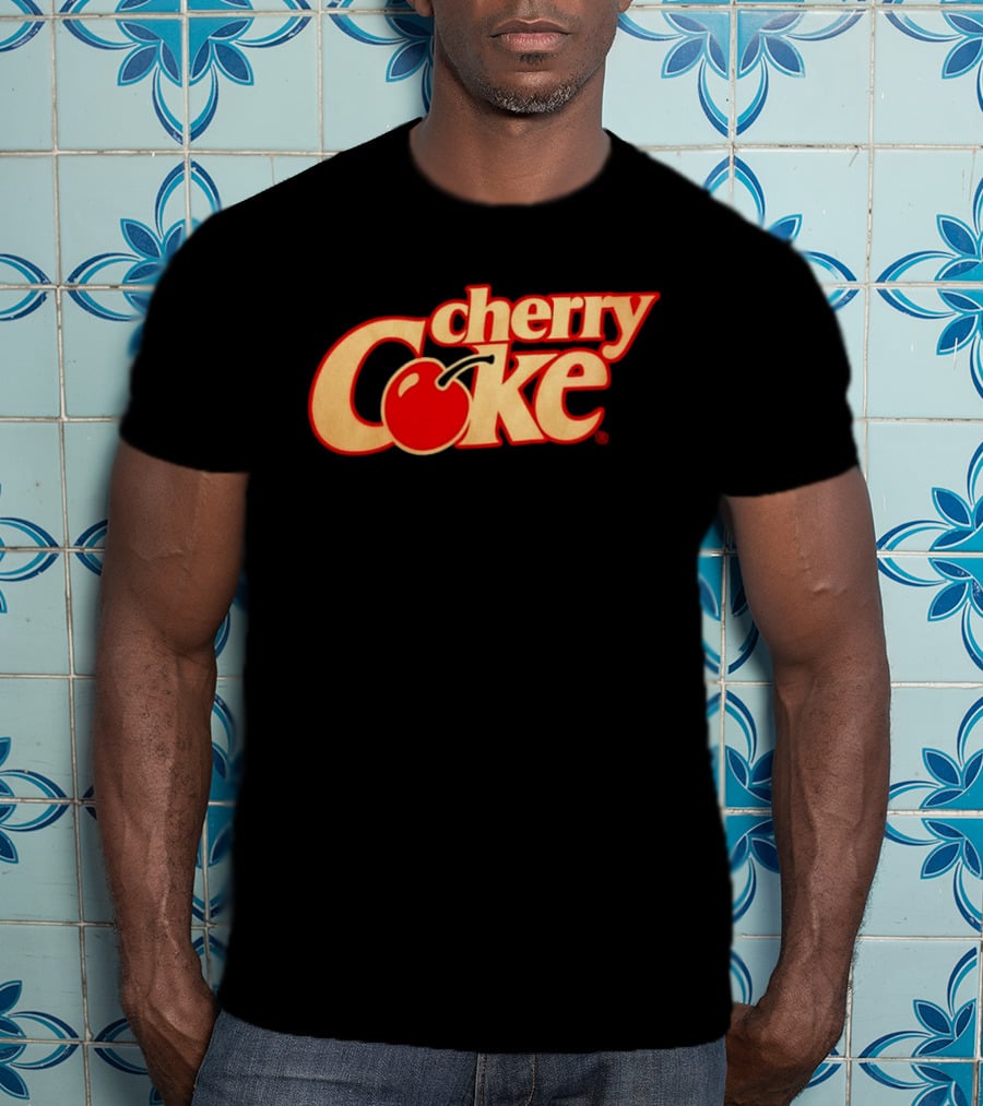 Cherry Coke Retro Logo With Red Cherry T-Shirt