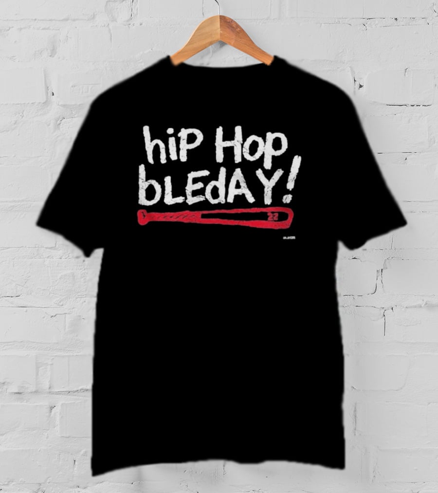 Cincinnati Reds Hip Hop Bleday Red Baseball Bat T-Shirt