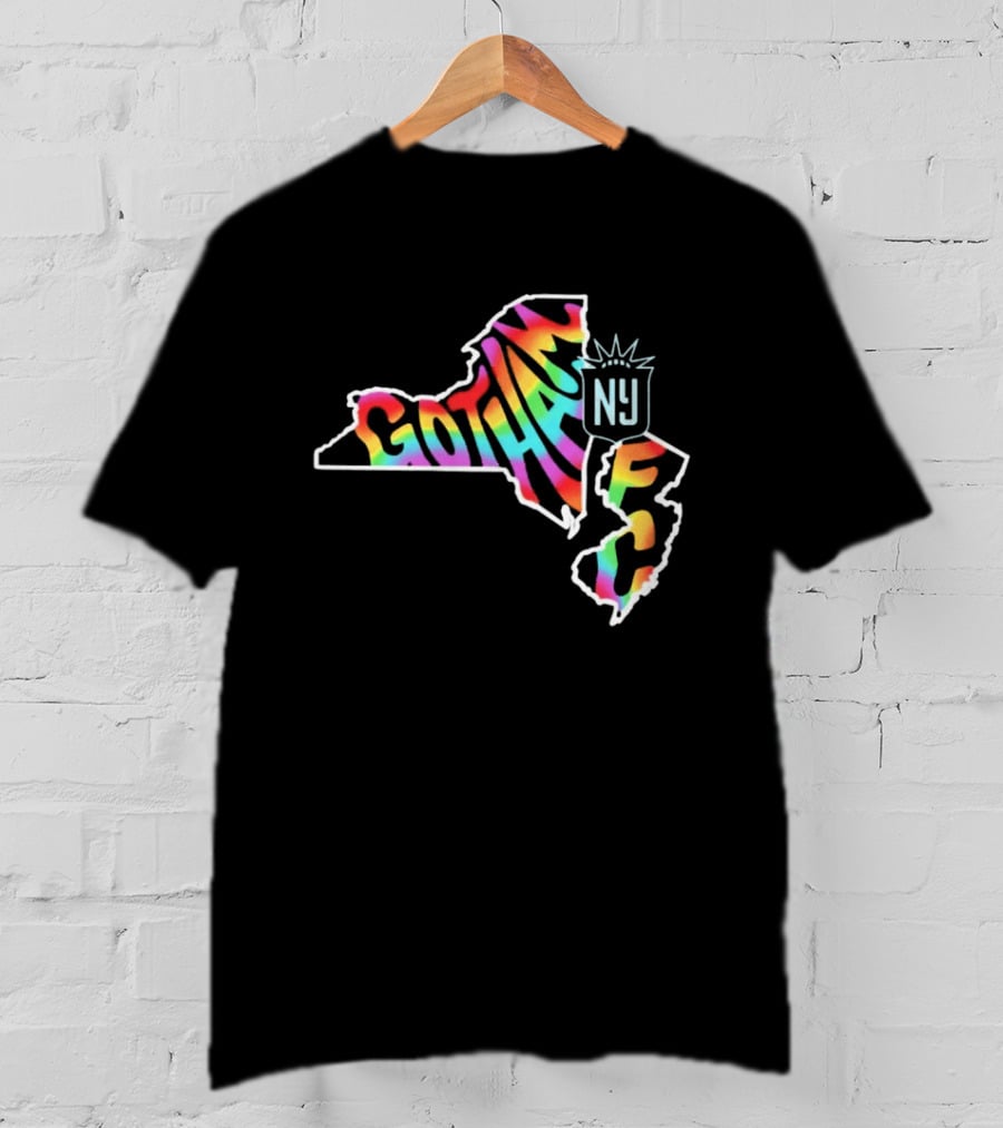 Gotham FC Pride Groovy New York New Jersey T-Shirt