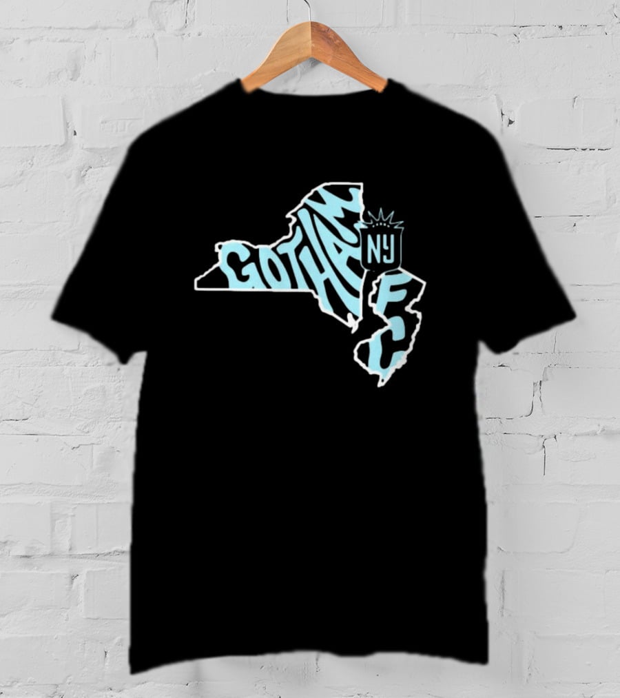 Gotham FC New Jersey New York State Groovy NY FC T-Shirt