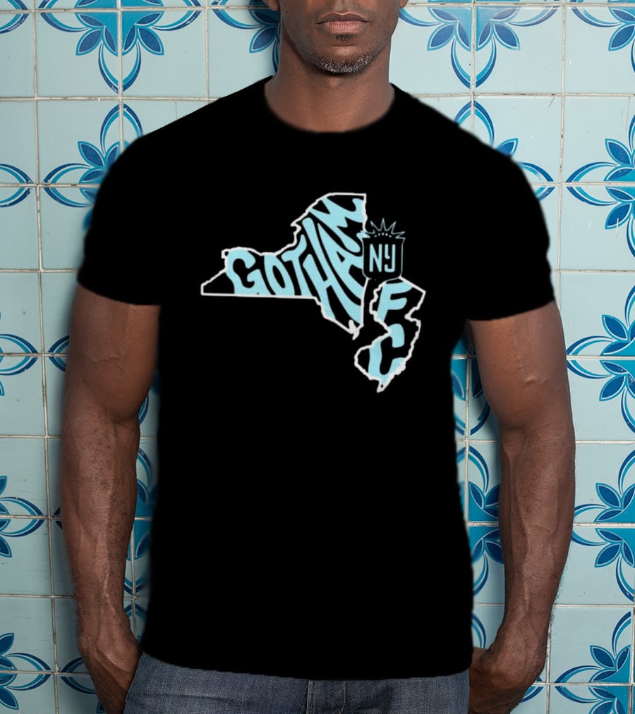 Gotham FC New Jersey New York State Groovy NY FC T-Shirt