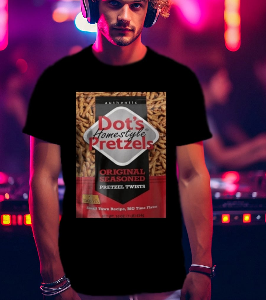 Dot's Homestyle Pretzels Original Seasoned Snack Twist Authentic North Dakota Flavor T-Shirt