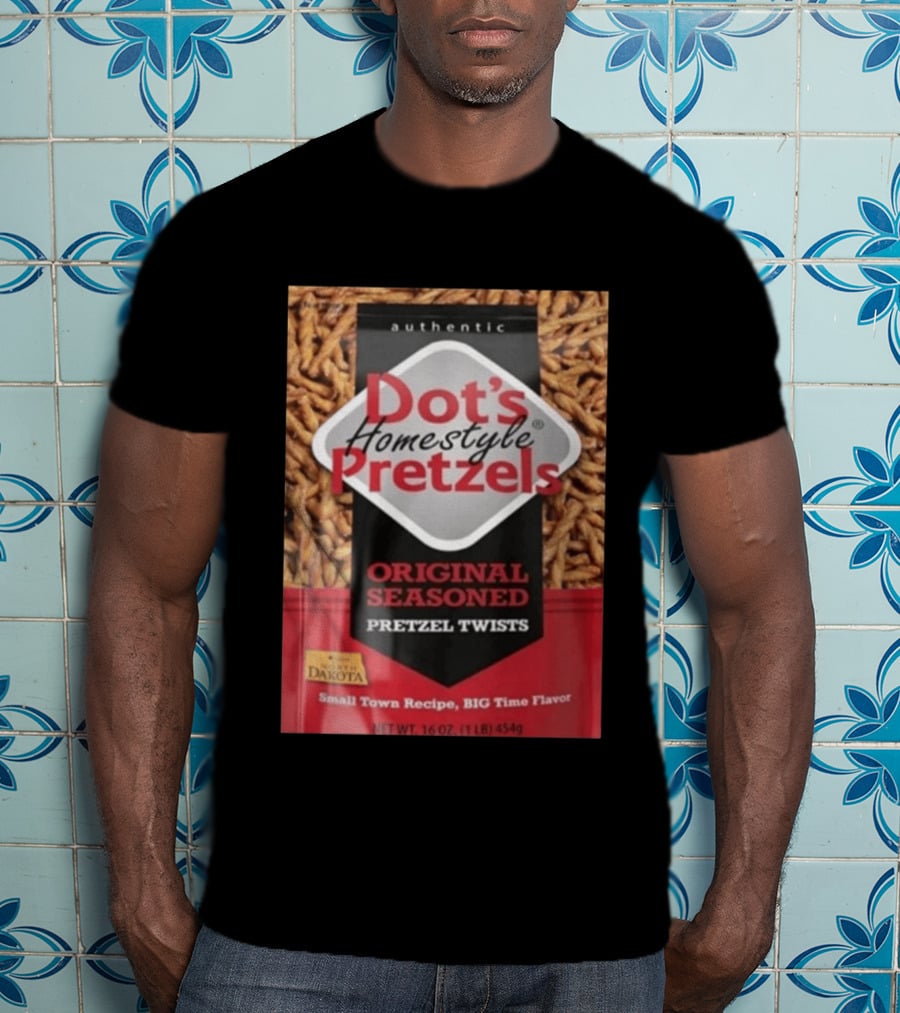 Dot's Homestyle Pretzels Original Seasoned Snack Twist Authentic North Dakota Flavor T-Shirt