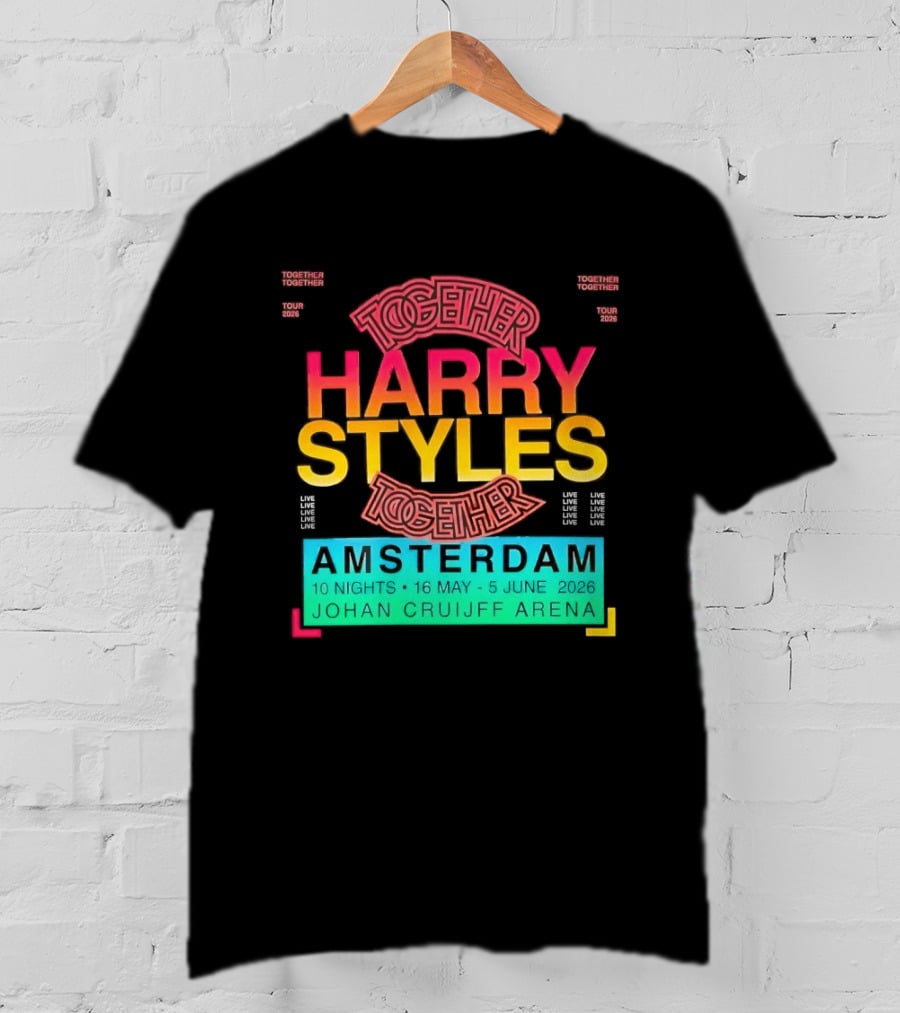 Harry Styles Together Tour 2026 Amsterdam Johan Cruijff Arena T-Shirt
