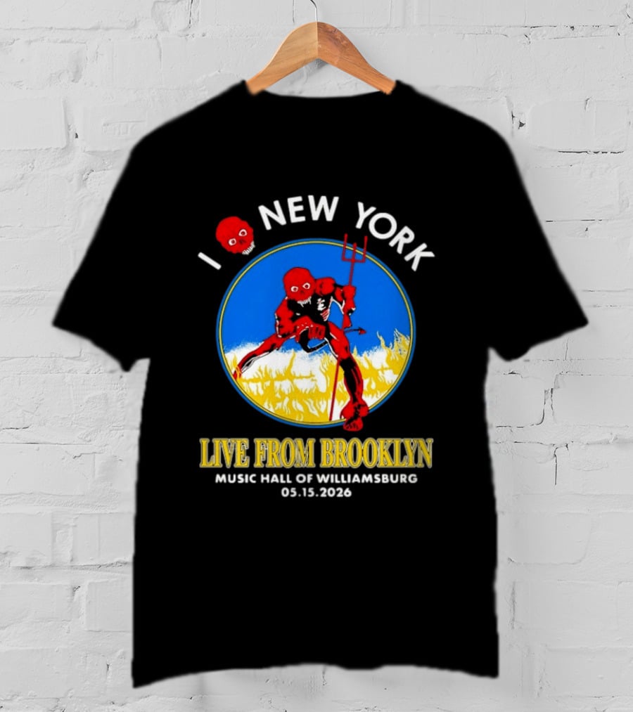 Live From Brooklyn Combust Tour 2026 Music Hall Of Williamsburg I Love New York May 15 T-Shirt