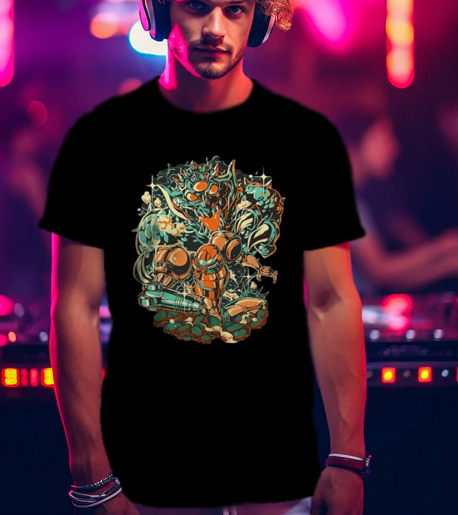 Metroid Samus Aran Kraid Catastrophic Day Retro Gaming T-Shirt