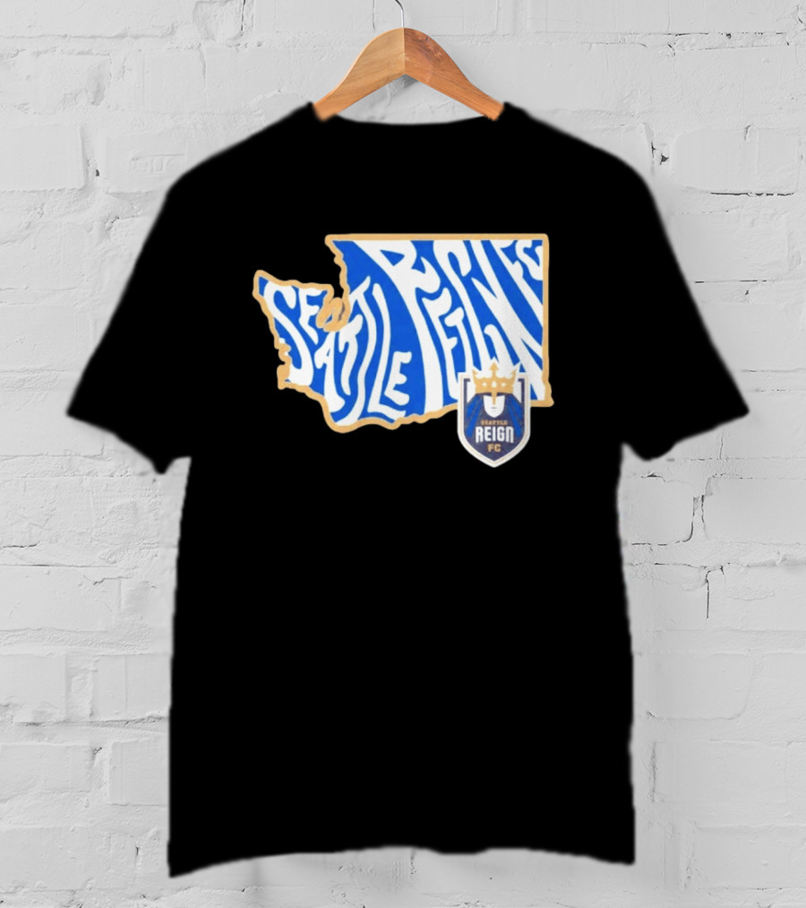 Seattle Reign FC Groovy Team State Seattle Reign FC Crest T-Shirt