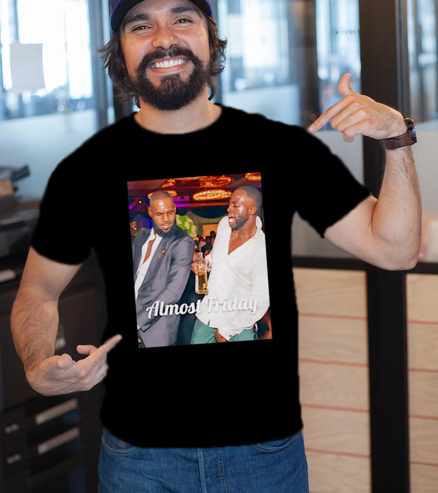 LeBron James Draymond Green Almost Friday Club Scene T-Shirt