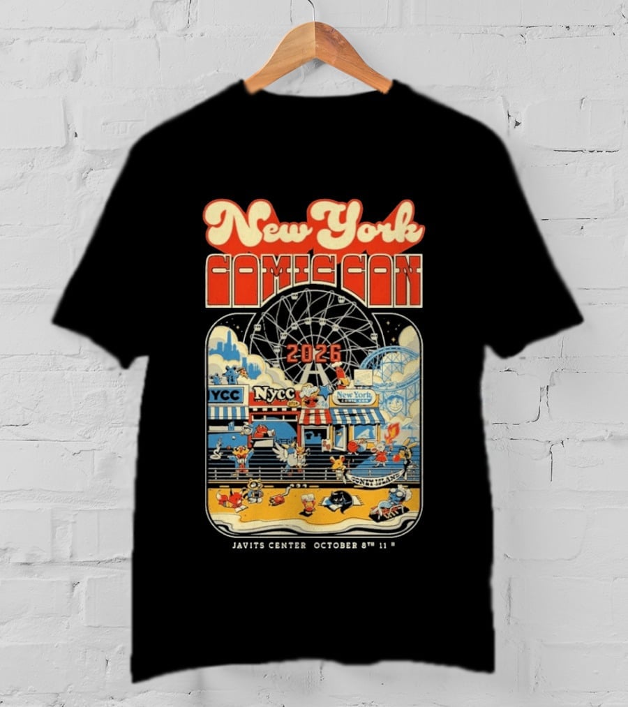 New York Comic Con 2026 Coney Island Javits Center October 8 To 11 T-Shirt