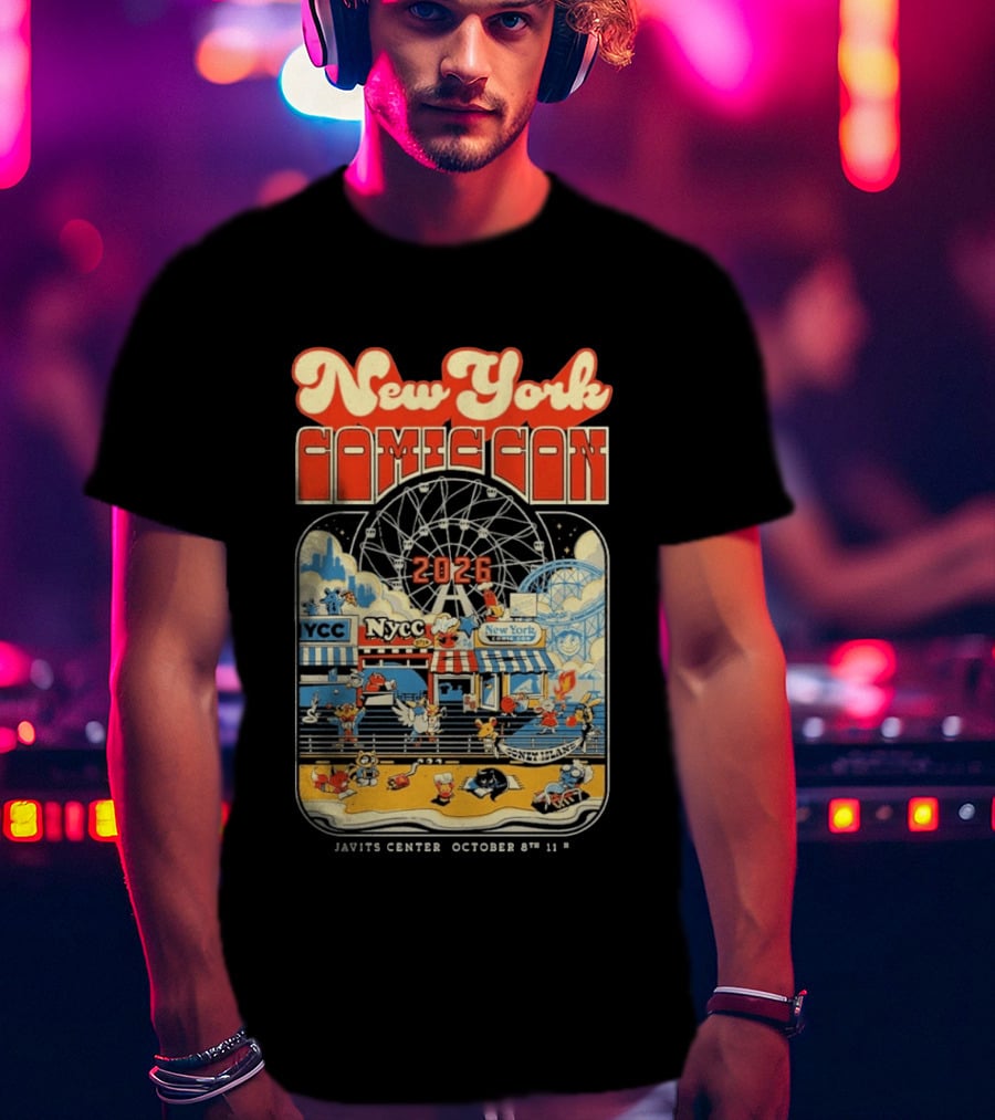 New York Comic Con 2026 Coney Island Javits Center October 8 To 11 T-Shirt