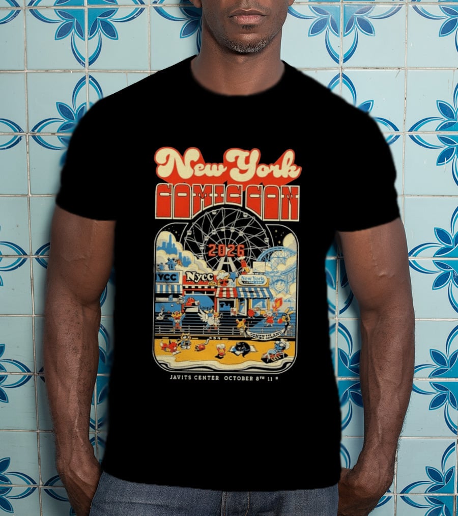 New York Comic Con 2026 Coney Island Javits Center October 8 To 11 T-Shirt
