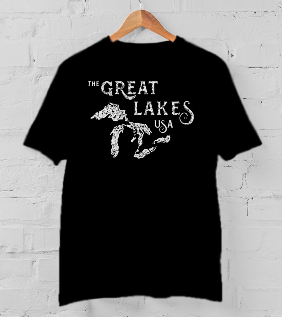 The Great Lakes USA Map T-Shirt