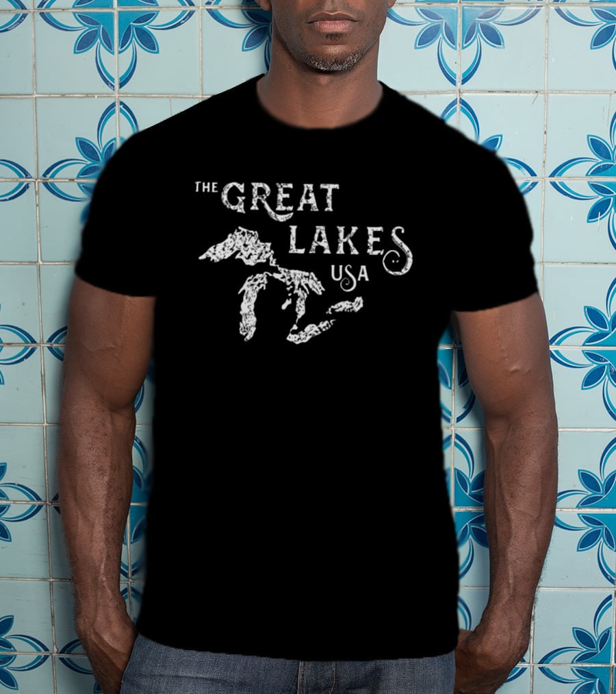 The Great Lakes USA Map T-Shirt