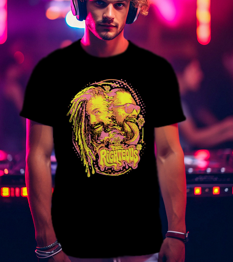 The Righteous Psychedelic Neon Fusion T-Shirt
