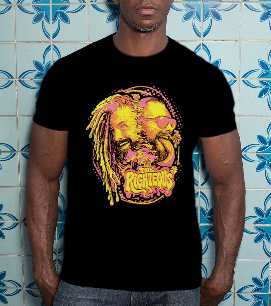 The Righteous Psychedelic Neon Fusion T-Shirt