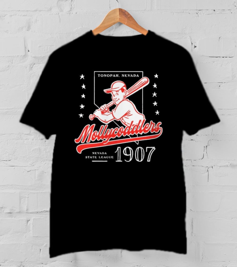 Tonopah Nevada Mollycoddlers Nevada State League 1907 Baseball T-Shirt