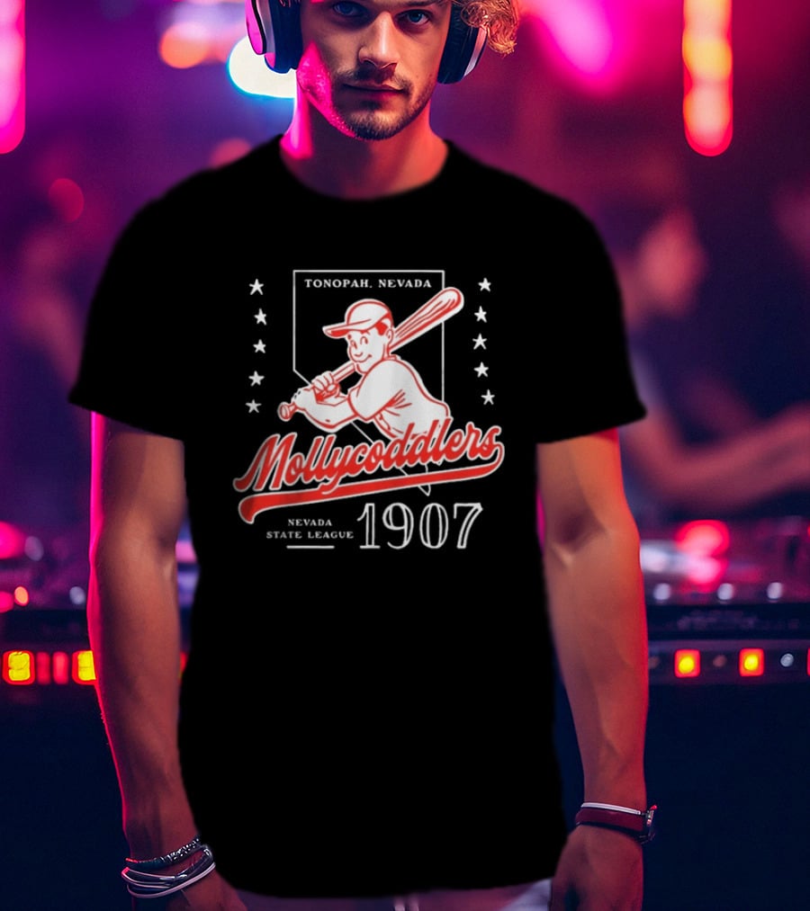Tonopah Nevada Mollycoddlers Nevada State League 1907 Baseball T-Shirt