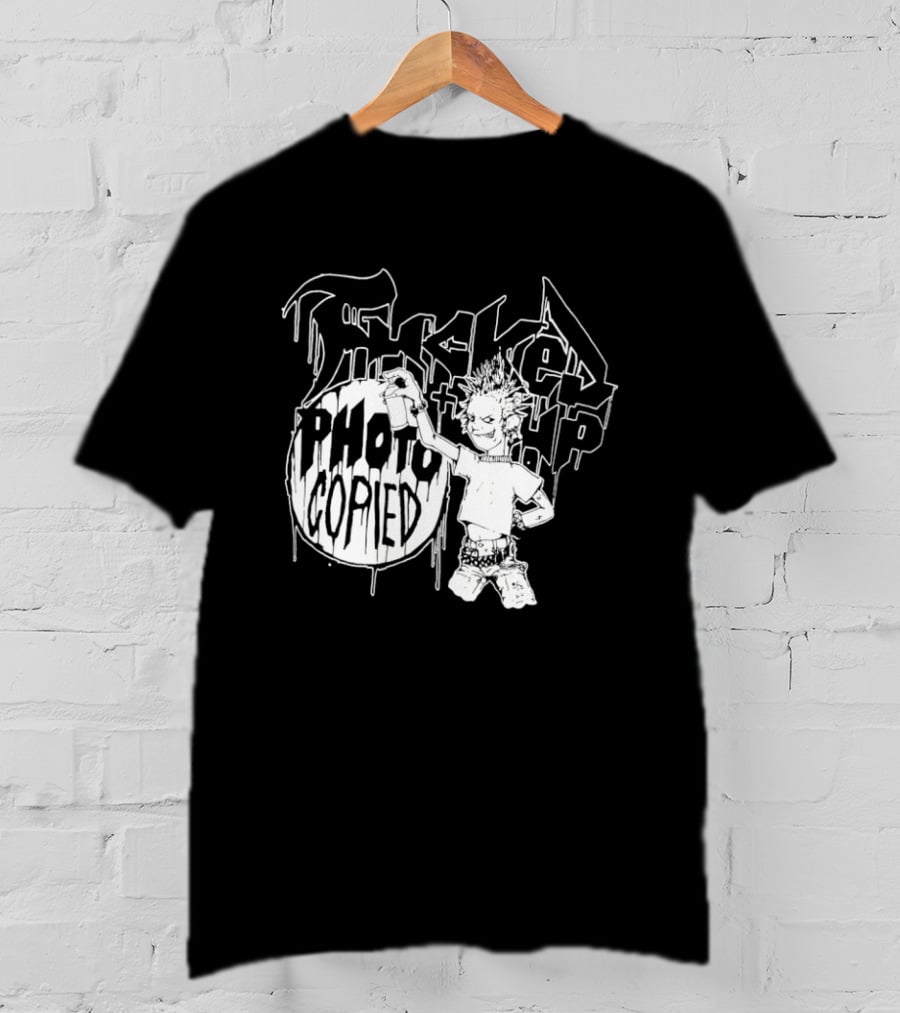 F'd Up Photocopied Undercover SS01 Graffiti Style Punk T-Shirt