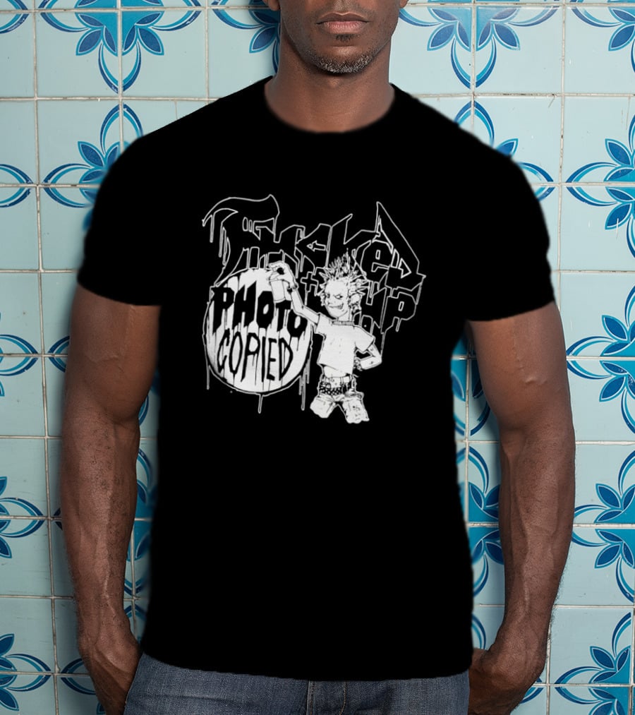 F'd Up Photocopied Undercover SS01 Graffiti Style Punk T-Shirt