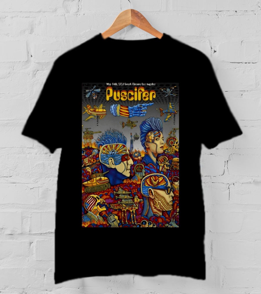 Puscifer May 14 2026 Greek Theatre Los Angeles CA Psychedelic Concert T-Shirt