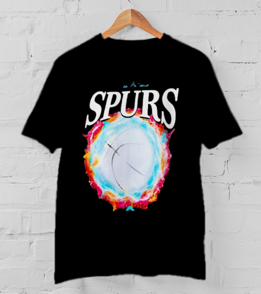 San Antonio Spurs Basketball Cosmic Energy Burst 2026 T-Shirt