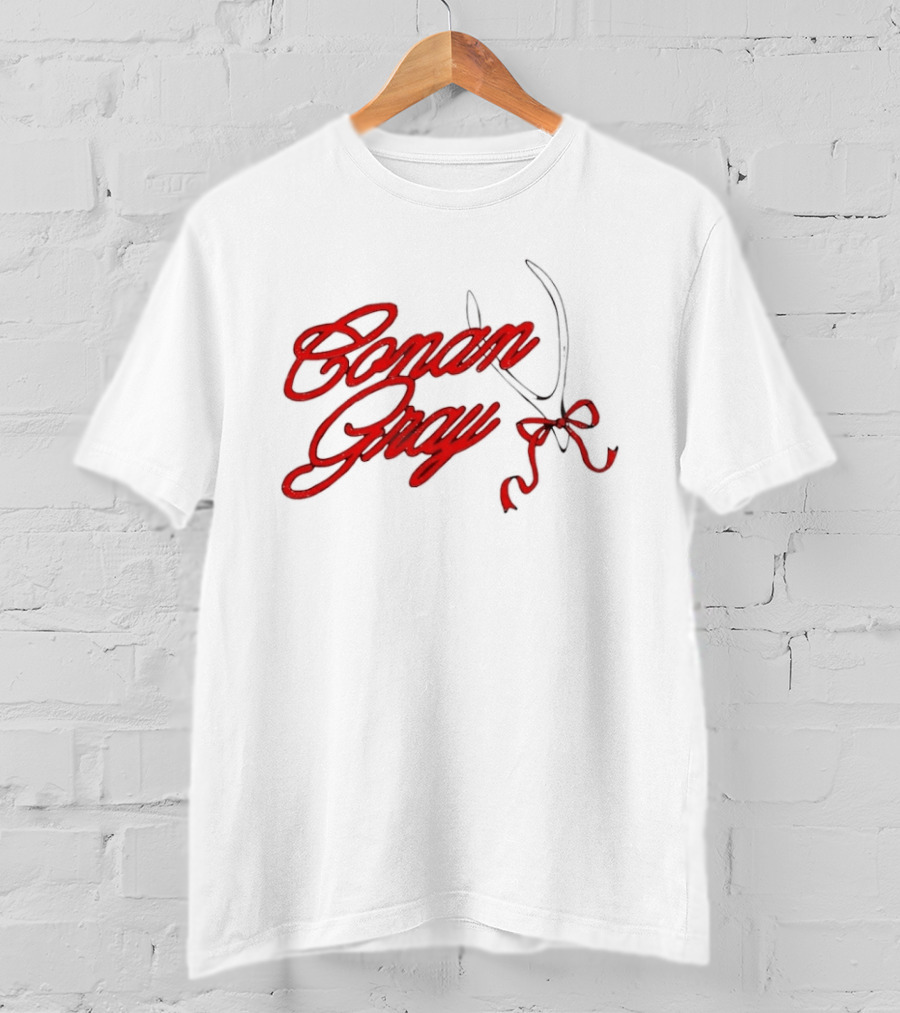 Conan Gray Red Script With Bow T-Shirt