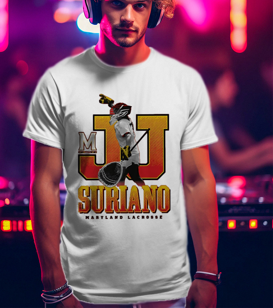 JJ Suriano Maryland Lacrosse M Sports Team T-Shirt