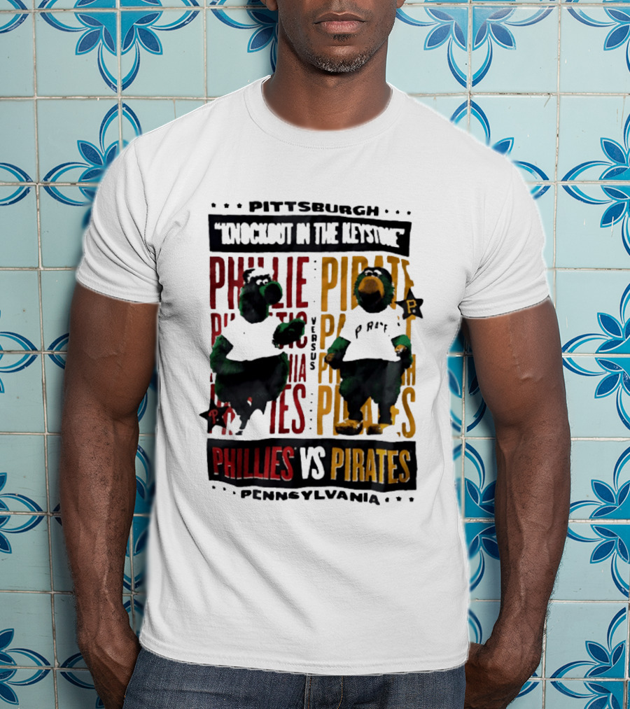 Pittsburgh Knockout In The Keystone Phillies Vs Pirates Pennsylvania T-Shirt